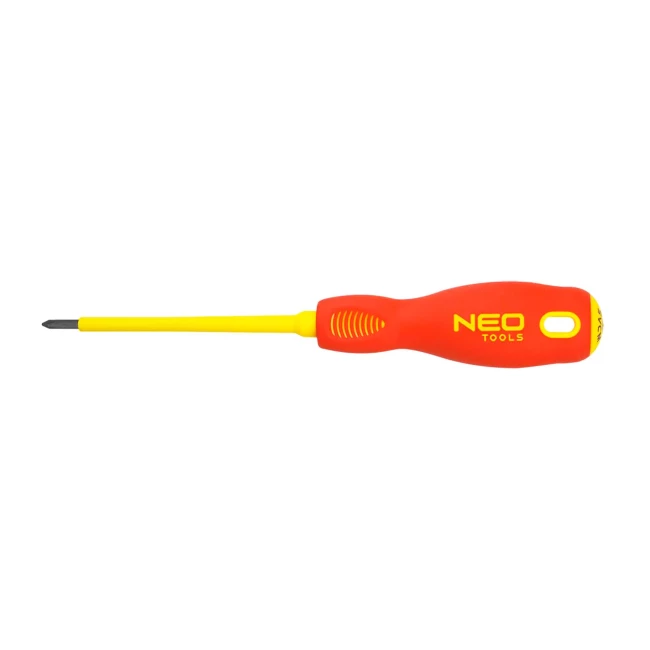 Отвертка NEO TOOLS крестовая PH0 x 60 мм 1000 В CrMo (04-071) Отвертка NEO TOOLS крестовая PH0 x 60 мм 1000 В CrMo (04-071)