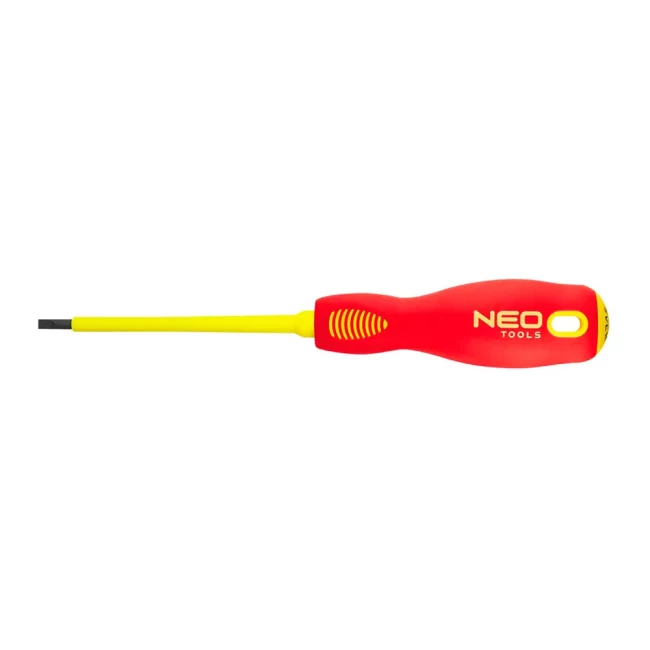 Отвертка NEO TOOLS шлицевая 5.5 x 125 мм 1000 В CrMo (04-054) Отвертка NEO TOOLS шлицевая 5.5 x 125 мм 1000 В CrMo (04-054)