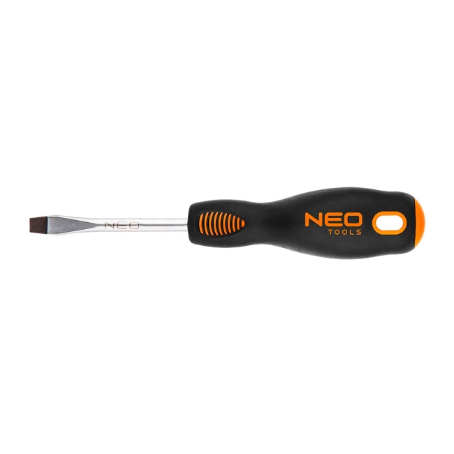 Отвертка NEO TOOLS шлицевая 6.5 x 38 мм CrMo (04-001) Отвертка NEO TOOLS шлицевая 6.5 x 38 мм CrMo (04-001)
