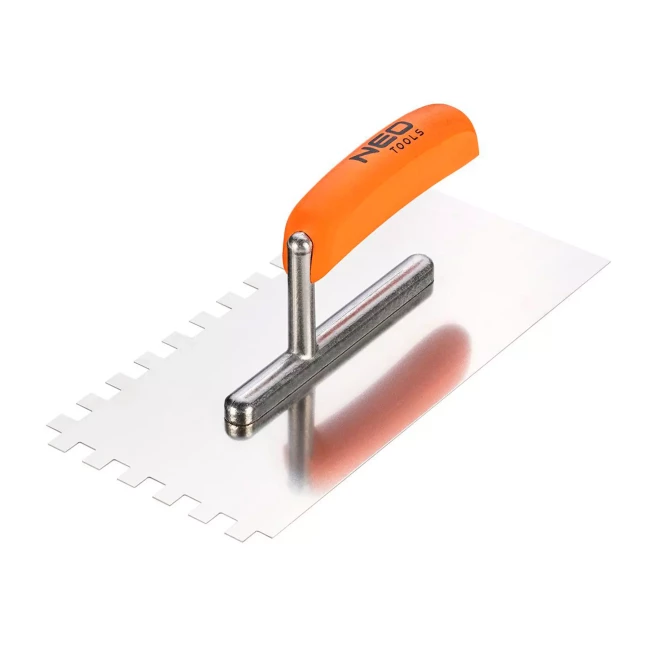 Гладилка зубчатая NEO TOOLS 270×128 мм, зуб 10×10×10 мм, деревянная ручка (50-164) Гладилка зубчатая NEO TOOLS 270×128 мм, зуб 10×10×10 мм, деревянная ручка (50-164)