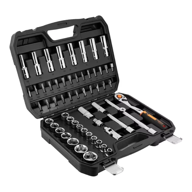 Набор торцевых головок NEO TOOLS 58 шт 1/2" CrV (10-042) Набор торцевых головок NEO TOOLS 58 шт 1/2" CrV (10-042)
