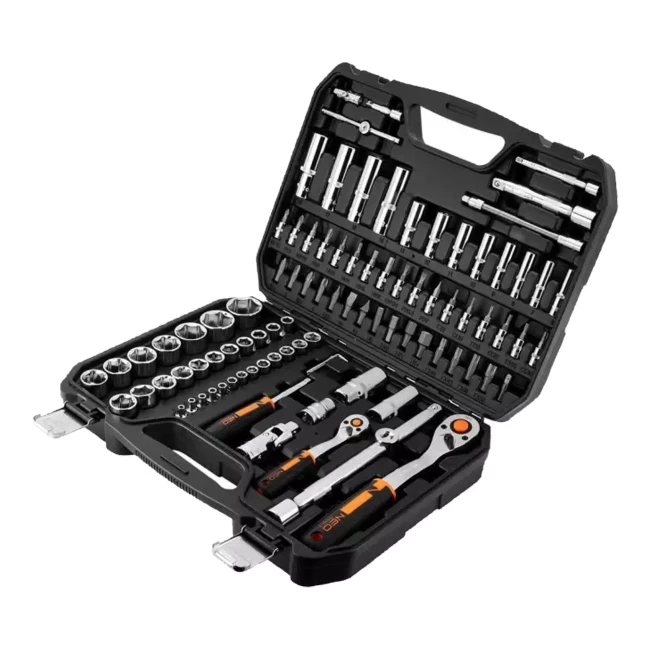 Набор торцевых головок NEO TOOLS 94 шт 1/2" 1/4" CrV (10-062)