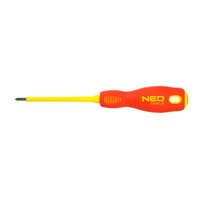 Отвертка NEO TOOLS крестовая PH1 x 80 мм 1000 В CrMo (04-072) Отвертка NEO TOOLS крестовая PH1 x 80 мм 1000 В CrMo (04-072)