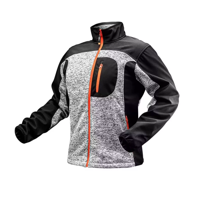 Трикотажная кофта NEO TOOLS + softshell, размер L (81-555-L)