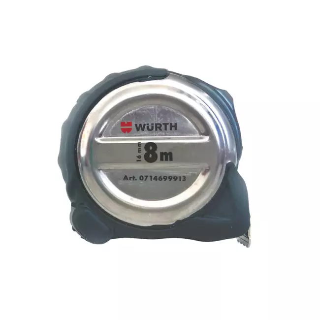 Рулетка кишенькова WURTH PROFI, 8м/25мм (0714699913) Рулетка кишенькова WURTH PROFI, 8м/25мм (0714699913)