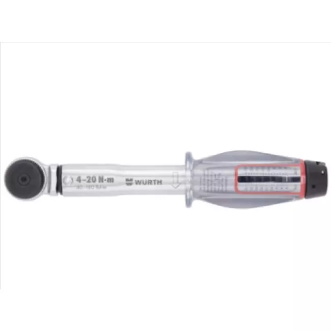 Динамометрический ключ WURTH 1/4" 4-20Нм (0714720020)