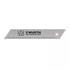 Лезвие WURTH «японская пила», по пластику, для ножа строительного 25мм (071566353)