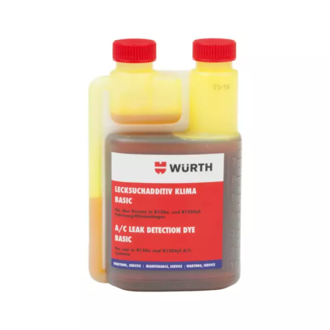 Детектор витоку фреону WURTH для кондиціонерів, UV флуоресцентна фарба, 240мл (0892764134)