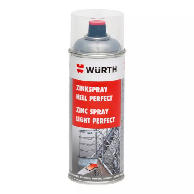 Цинк-спрей Wurth светлый PERFECT 400 мл (0893114114)