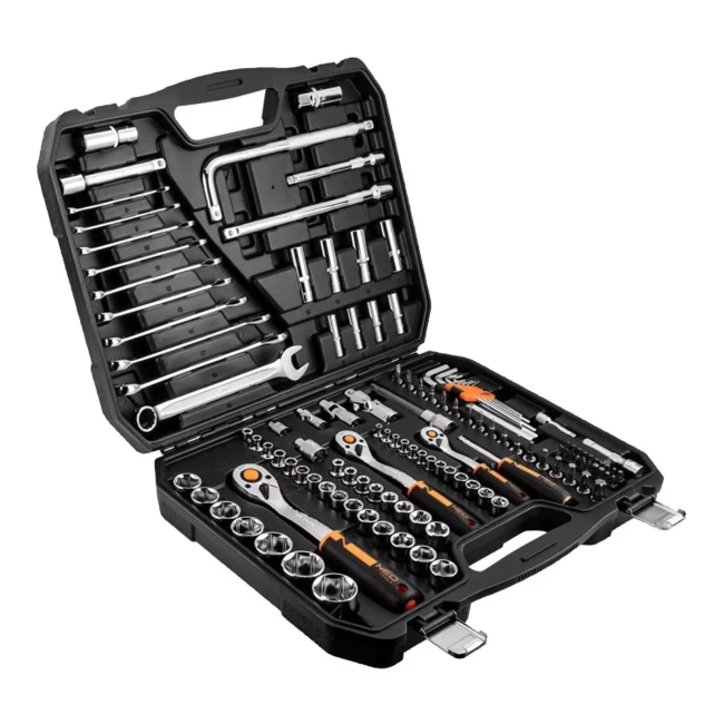 Набор торцевых головок NEO TOOLS 126 шт 1/2" 1/4" CrV (10-070)