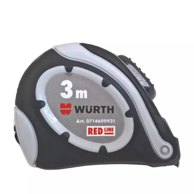 Рулетка кишенькова WURTH RED-LINE, 3м/16мм (0714699921)