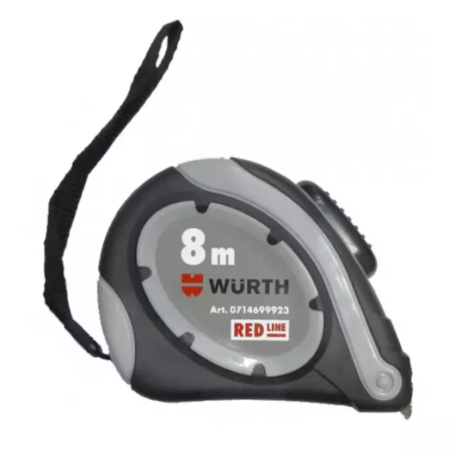 Рулетка кишенькова WURTH RED-LINE, 8м/25мм (0714699923)