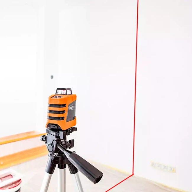 Лазерный уровень NEO TOOLS, 30 м, 360° по вертикали, с футляром и штативом 1.5 м (75-102)