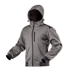 Кофта NEO TOOLS softshell с отстегивающимся капюшоном - усиленная, размер XXXL