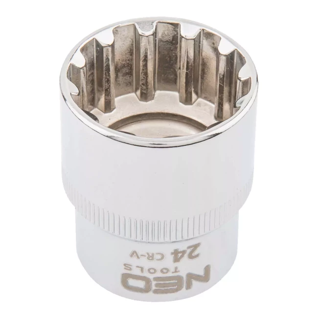 Головка сменная NEO TOOLS Spline 1/2" 24 мм (08-596) Головка сменная NEO TOOLS Spline 1/2" 24 мм (08-596)