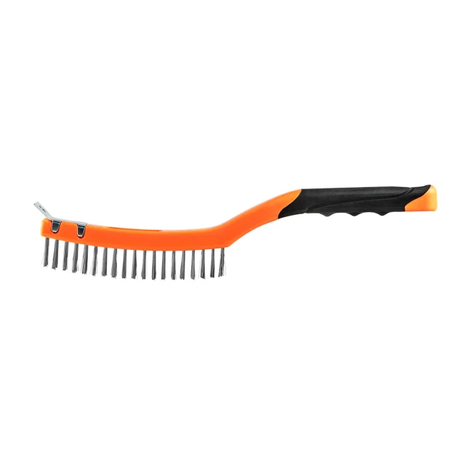 Щетка проволочная NEO TOOLS, стальная проволока, 3х19 рядов, со скребком (39-012) Щетка проволочная NEO TOOLS, стальная проволока, 3х19 рядов, со скребком (39-012)