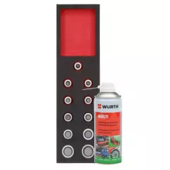 Набор головок WURTH 1/2" IN-FOAM-11PCS +спрей MULTI (0965900204m)