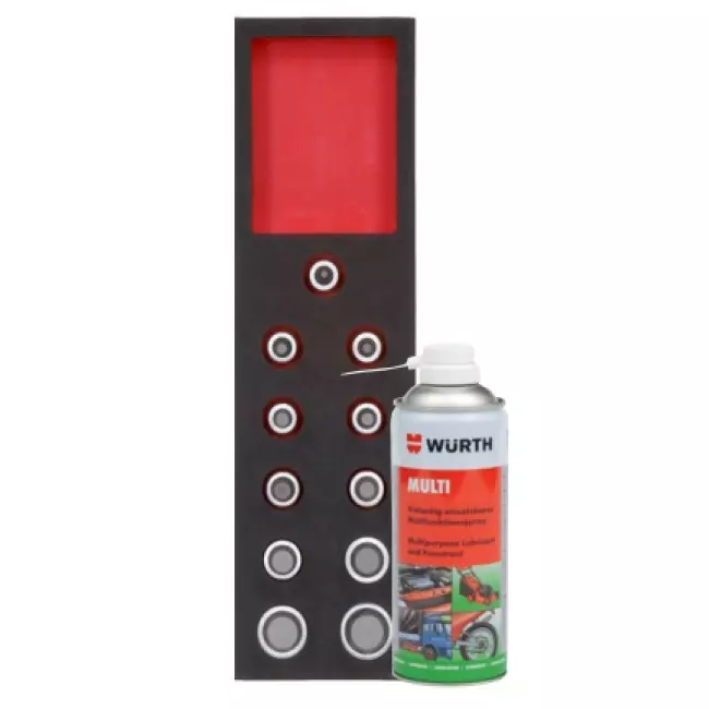 Набор головок WURTH 1/2" IN-FOAM-11PCS +спрей MULTI (0965900204m) Набор головок WURTH 1/2" IN-FOAM-11PCS +спрей MULTI (0965900204m)
