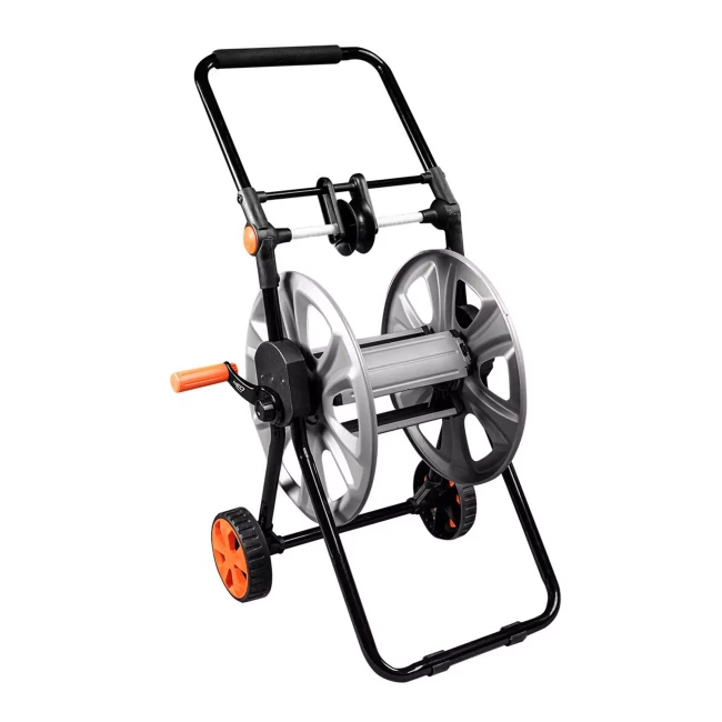 Тележка для садового шланга NEO TOOLS, металлический, до 60 м 1/2 "шланга, с направляющей для шланга (15-792)