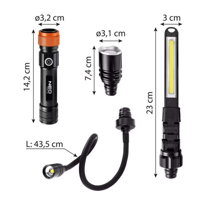 Лампа NEO TOOLS 3 в 1 (99-107)
