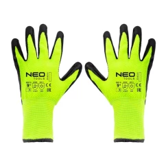 Утепленные рабочие перчатки NEO TOOLS, нейлон с латексным покрытием, 4142X, размер 9 (97-613-9)