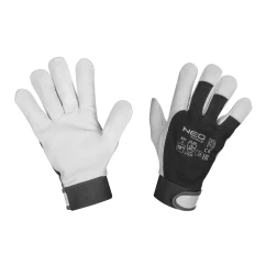 Робочі рукавички NEO TOOLS, 2122X, козяча шкіра, липучки, розмір 10", CE (97-655-10)