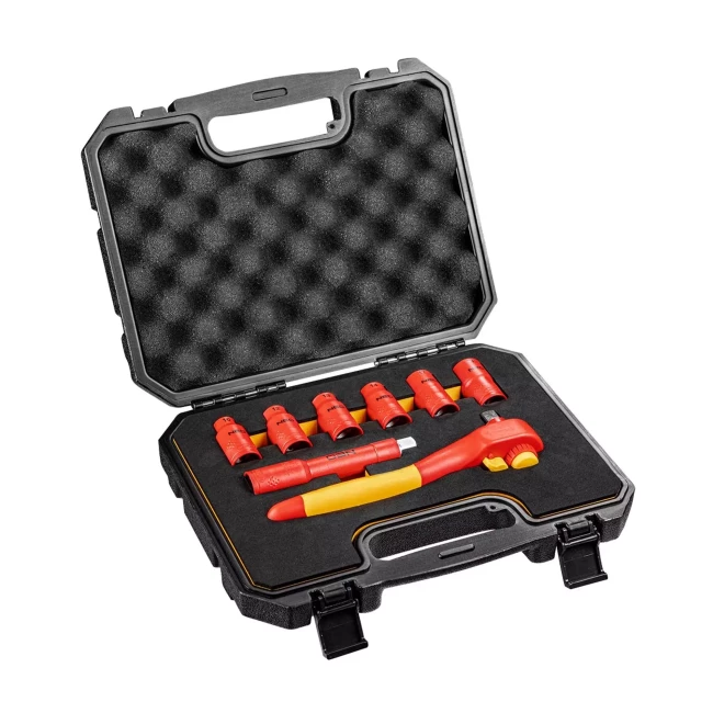 Набор сменных головок NEO TOOLS 1/2” 1000V 8 шт (01-307) Набор сменных головок NEO TOOLS 1/2” 1000V 8 шт (01-307)