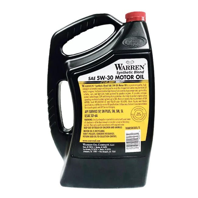 Моторное масло Warren Synthetic blend 5W-30 4,73л (WAR5W303/5)