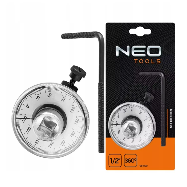 Угломер NEO TOOLS для затяжки болтов 1/2" (08-830) Угломер NEO TOOLS для затяжки болтов 1/2" (08-830)