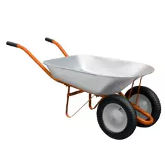 Тачка строительная двухколесная FLORA 78л 170кг колесо 14" (5056604)