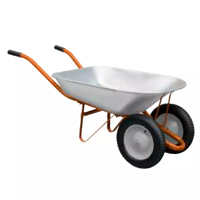 Тачка строительная двухколесная FLORA 78л 170кг колесо 14" (5056604)
