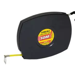 Рулетка стальная лента SIGMA 50м х 10мм черная (3816501)