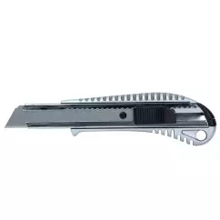 Нож строительный SIGMA металлический корпус 18мм автоматический замок (8211021)