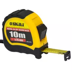 Рулетка SIGMA Shiftlock 10м х 25мм (3815101)