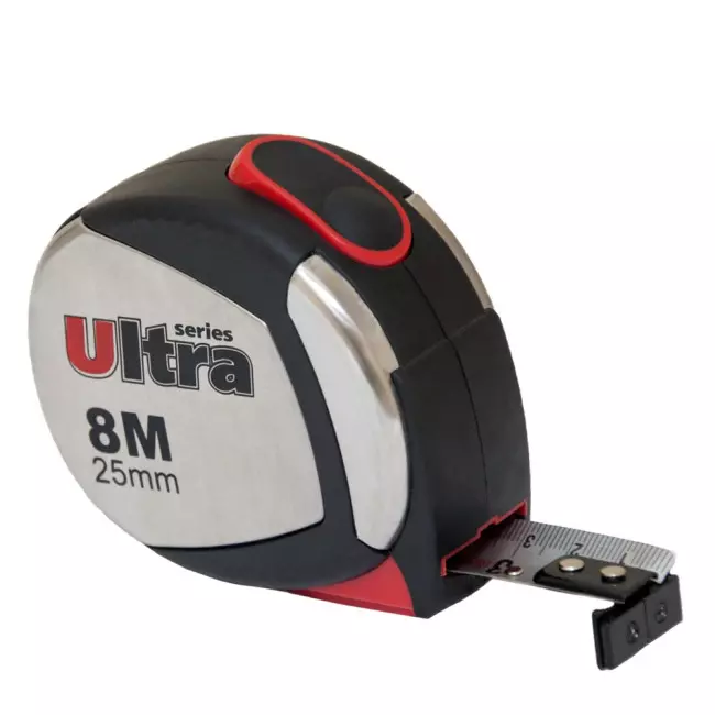 Рулетка магнітна ULTRA нейлонове покриття 8м х 25мм (3822082) Рулетка магнітна ULTRA нейлонове покриття 8м х 25мм (3822082)