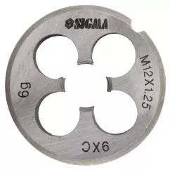 Плашка SIGMA М12х1.25мм (1604331)