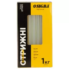 Стержни клеевые SIGMA 11.2х200мм 1кг прозрачные (2711011)