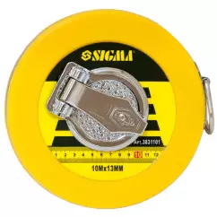 Рулетка стекловолокно SIGMA 10м х 13мм (3831101)