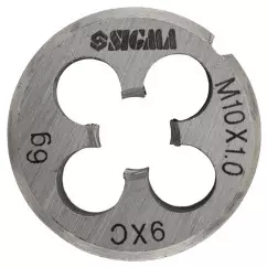 Плашка SIGMA М10х1.0мм (1604261)