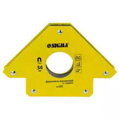 Магнит для сварки SIGMA стрела 34кг 110х110мм (45, 90, 135°) (4270331)