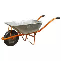 Тачка садовая одноколесная FLORA 58л 120кг колесо 14" (5055324)