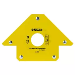 Магнит для сварки SIGMA стрела 22кг 90х90мм (45°, 90°, 135°) (4270321)