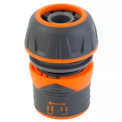 Конектор 1/2" швидкознімний FLORA для шланга 3/4" з замком ABS+TPR (5015484)