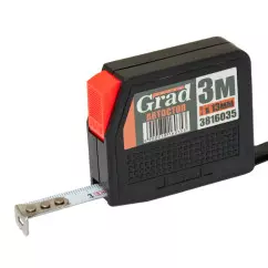 Рулетка с автостопом GRAD 3м х 13мм (3816035)