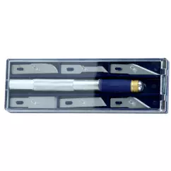 Набор моделярских ножей SIGMA 6 шт + держатель (8214011)