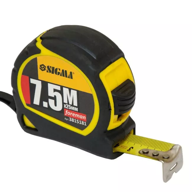 Рулетка SIGMA Foreman 7.5м х 25мм (3815181) Рулетка SIGMA Foreman 7.5м х 25мм (3815181)