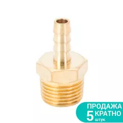 Штуцер SIGMA для шланга с наружным резьбовым соединением 8мм MT 1/2" Латунь (7023631)