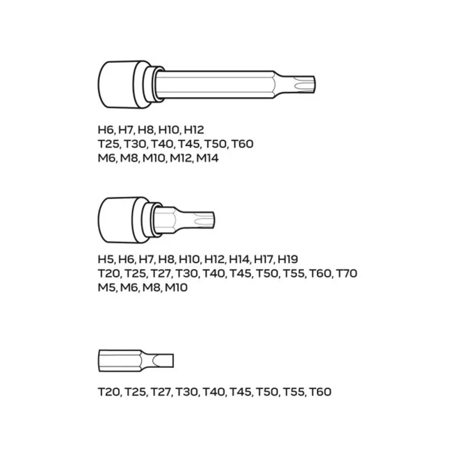 Набор насадок NEO TOOLS Torx 49 шт (08-713)
