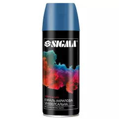 Эмаль аэрозольная SIGMA акриловая 400мл RAL 5002 ультрамариново-синий глянец (2737141)
