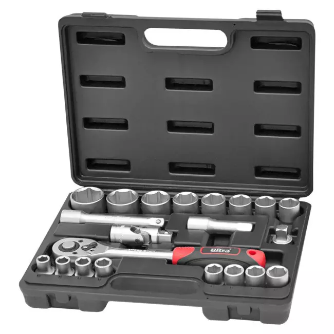 Набор торцевых насадок ULTRA 1/2" 21 шт CrV Taiwan (6003062)